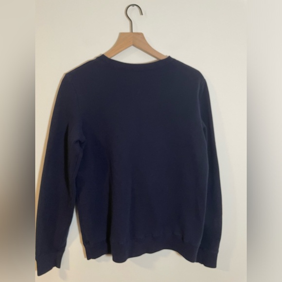 Hollister California Crew Neck Soft Sweatshirt NavyBlue White Logo1999 Large Y2K - Picture 5 of 7